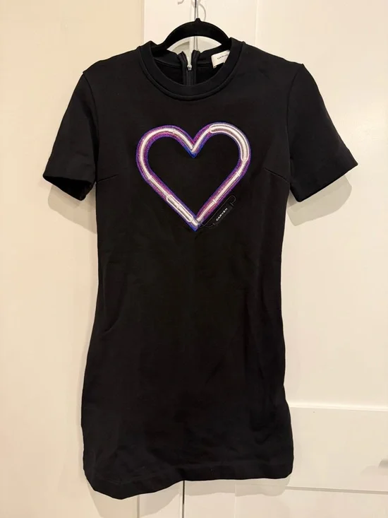 CARVEN Short Sleeve Heart Dress Size Medium EUC - Picture 6 of 15